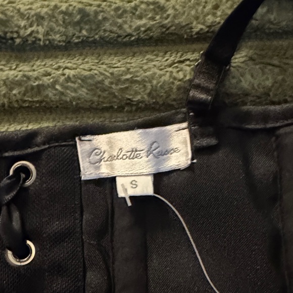 Charlotte Russe Black Bustier black and lace corset - Picture 5 of 12